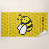 Serviette De Plage Dessin sur les abeilles (Devant)