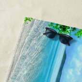 Serviette De Plage Destination de vacances (En situation)