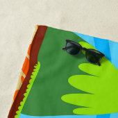 Serviette De Plage Destination de vacances (En situation)
