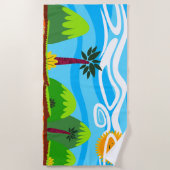 Serviette De Plage Destination de vacances (Devant)