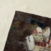 Serviette De Plage Destination de vacances (En situation)