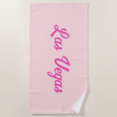 Serviette De Plage Destination rétro personnalisée amusante sur mesur (Devant)