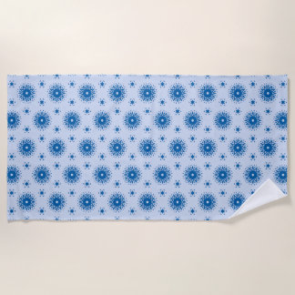 Serviette de plage d'été Bleu