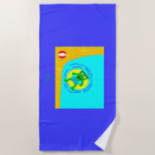 Serviette de plage d'été de FrankenCheese (Devant)