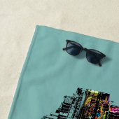 Serviette De Plage Détroit en graffiti (En situation)