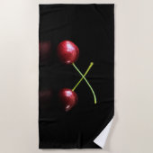 Serviette De Plage Deux cerises btcna (Devant)