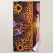 Serviette De Plage Deux chiens (Devant)