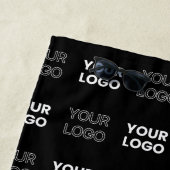 Serviette De Plage Deux logos ou images Motif répétitif (En situation)