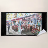 Serviette de plage Deux soeurs à Capris (Devant)