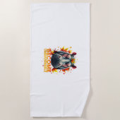 Serviette De Plage Devenez ingouvernable Retro Baby Hippo Moo Deng Au (Devant)