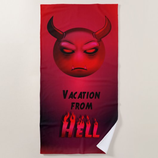 Serviette De Plage Devilmoji (Devant)
