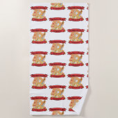 Serviette De Plage devis de carte pirate (Devant)