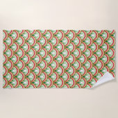 Serviette de plage Dewdrop Scales (Devant)