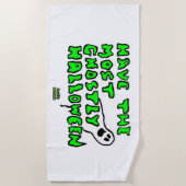 Serviette de plage d'Halloween (Devant)