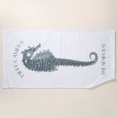 Serviette de plage d'hippocampe (Devant)
