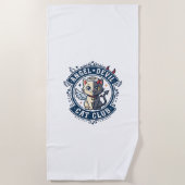 Serviette De Plage Diable Ange Chat Chat Maman Idée Cadeau - Diable A (Devant)
