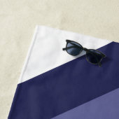 Serviette De Plage Diagonale en bande moderne (En situation)