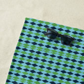 Serviette De Plage diamant plaid de rockabilly Thunder_Cove (En situation)
