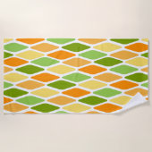 Serviette De Plage Diamants aplatis (Devant)