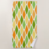 Serviette De Plage Diamants aplatis (Devant)