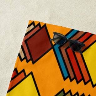 Serviette De Plage Diamants inspirés des années 1970