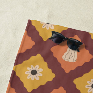 Serviette de plage Diamond Motif d'automne