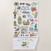 Serviette De Plage Días de Sol y Mar | Monogram Puerto Vallarta (Devant)