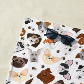 Serviette De Plage Différents chiens de races motif (En situation)