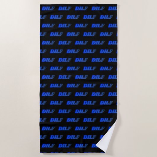 Serviette De Plage "DILF" Beach Towel (Devant)