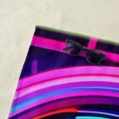 Serviette De Plage Dimensions du tunnel Neon (En situation)