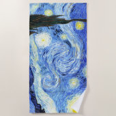 Serviette de plage d'impressionisme de nuit (Devant)