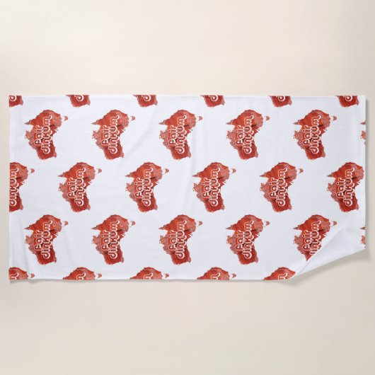 SERVIETTE DE PLAGE DINKUM ÉQUITABLE D'AUSTRALIE (Devant)