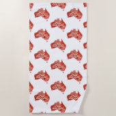 SERVIETTE DE PLAGE DINKUM ÉQUITABLE D'AUSTRALIE (Devant)