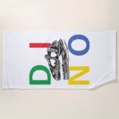 Serviette De Plage DINO - Beach Towel (Devant)