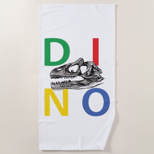 Serviette De Plage DINO - Beach Towel (Devant)