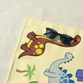 Serviette De Plage Dino World Beach Towel (En situation)