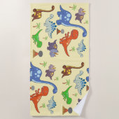 Serviette De Plage Dino World Beach Towel (Devant)