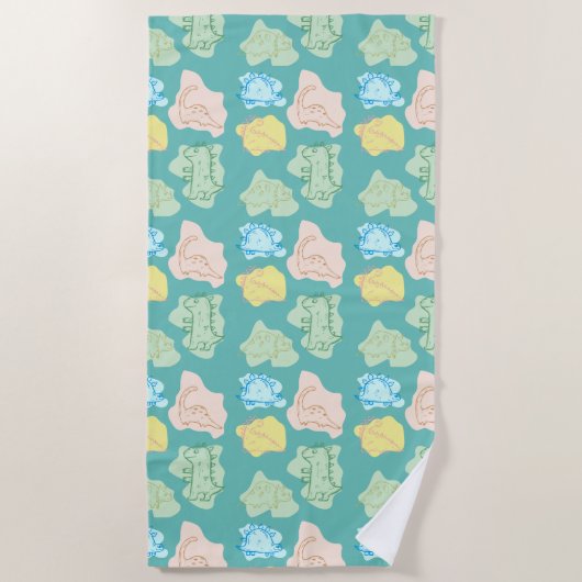 SERVIETTE DE PLAGE DINOSAUR (Devant)