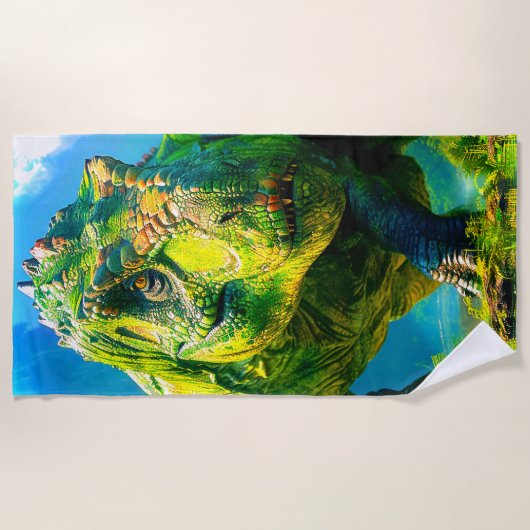 Serviette De Plage Dinosaure (Devant)