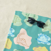 SERVIETTE DE PLAGE DINOSAURE (En situation)