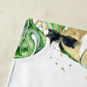 Serviette De Plage dinosaure d'or (En situation)