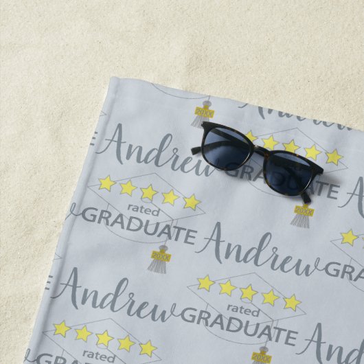 Serviette De Plage Diplômé 5 étoiles (En situation)