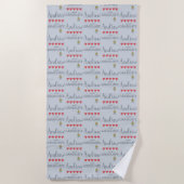 Serviette De Plage Diplômé de 5 coeurs (Devant)