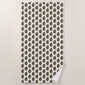 Serviette De Plage Diplôme de Cap Khaki Camo (Devant)