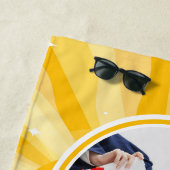 Serviette De Plage Diplôme photo Retro Sunshine (En situation)