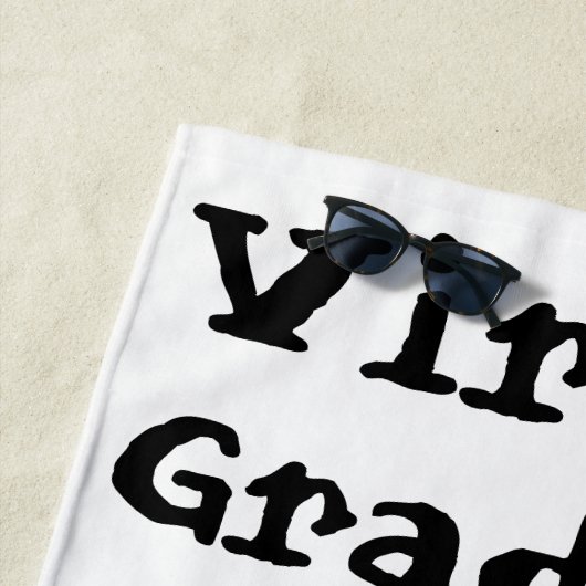 Serviette De Plage Diplômé virtuel pour réel (En situation)