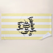 Serviette De Plage Dire Bonjour à l'été (Devant)