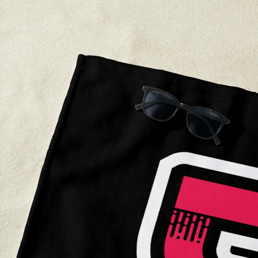 Serviette De Plage DISCO vinyle rétro (En situation)