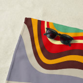 Serviette De Plage discothèque à ondes rétro (En situation)