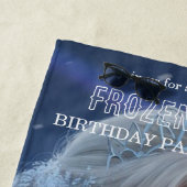 Serviette De Plage Disney's Frozen Elsa Birthday personalize name (En situation)